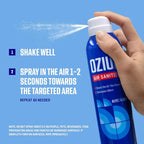 Air Sanitizer Spray - Room Odor Eliminator for Home, Car, and Office - Citrus - 8 oz Can - 6 Pack