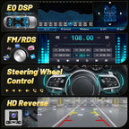 Car Radio Stereo for Jeep Wrangler JK 2007-2018 Compass Grand Cherokee Dodge Ram with Carplay/Android Auto Upgrade 2GB+64GB