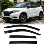 Out-Channel Window Visors Rain Guards Compatible with 2023-2026 Honda HR-V,Smoke Tint Vent Deflectors for Honda HRV 23 24 25 26,Side Wind Deflectors Car Accessories-4-Pieces Set