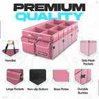 Trunk Organizer For SUV Car Trunk Organizer, Foldable Storage, Car Accessories for Women Men, Collapsible Bag, 600D Oxford, Non Slip Bottom, Straps, Soft Cover (85L)