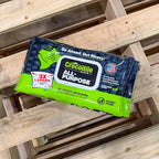 All-Purpose Cleaning Wipes – 8 Pack/640 Total Count, 15"x10" Extra Large Plant-Based Disposable Cloths – Moist, Absorbent, Safe on Skin, Multi-Surface Use