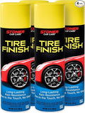 91094-4PK More Shine Tire Finish – Tire Shine Spray Restores Deep Matte Black Finish with Long-Lasting Rain-Resistant Protection, Dry-to-Touch – 12 oz (Pack of 4)
