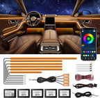 Acrylic Interior Car Lights, Car Accessories 14 in 1 Car LED Strip Lights with APP Control