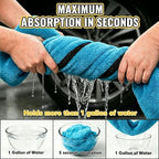 2-Pack Car Drying Towels, Large 36 x 28 Inch, 1300 GSM, Dual-Color | Twisted Loop Microfiber Towel for Cars - Absorbent Car Dry Towel and Car Wash Towel for Streak-Free, Paint-Safe Car Detailing