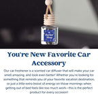 C&E Craft Co Hanging Car Air Freshener Diffuser 2 Pack, Long Lasting Fragrance Oil Car Freshener, Glass Bottle Auto Air Freshener, Made in USA (Lavender Vanilla)