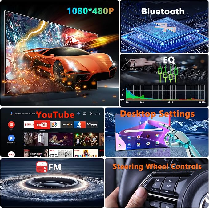 Car Stereo for VW Volkswagen Jetta Golf Passat Beetle Tiguan Polo EOS, 7" Touchscreen Car Radio with Wireless Apple CarPlay & Android Auto,YouTube,GPS, WiFi, Bluetooth, FM,SWC, DSP（with Accessories）