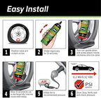 50166 Flat Tire Puncture Repair, Smart Spair Plus, Emergency Kit for Car Tires, Includes Sealant and Tire Inflator Pump, Suitable forTruck/SUV, 18 Min Fix