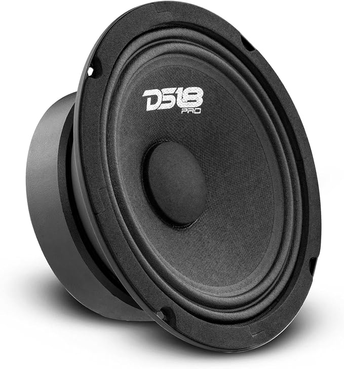 PRO-GM6SE Loudspeaker - 6.5", Midrange, Sealed Back, 480W Max, 140W RMS, 8 Ohms - Premium Quality Audio Door Speakers for Car or Truck Stereo Sound System (1 Speaker)