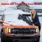 Truck Windshield Cover for Ice and Snow - 600D Large Windshield Snow Cover for Pickup Truck Heavy Duty, Winter Car Windshield Covers for Ford F150, Silverado, GMC Sierra, Ram, Van, and More