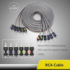 RCK46 True 4 Gauge Complete 6-Channel CCA Amplifier Wiring Kits | with OFC RCA Cable
