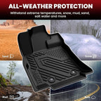 Floor Mats & Backrest Mats & Cargo Mat for Subaru Ascent 2019-2026 7/8 Passenger, All Weather TPE Custom Fit Floor Liners for Subaru Ascent Full Set Accessories Car Mats,Black