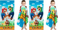 Super Mario Official Nintendo Kids Super Soft Cotton Bath/Pool/Beach Towel,58 in x 28 in,(Pack of 2)