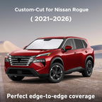 Windshield Sunshade Compatible for Nissan Rogue 2021-2024 2025 2026, (Not for Rogue Sport) Sun Visor for Front Windshield & Window Sun Shade Cover, UV Heat Protector, Car Accessories