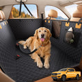 Dog Car Seat Cover for Back Seat - [Upgraded Anti-Ripped] Back Seat Extender for Dogs Hard Bottom, Waterproof Dog Hammock for Car with Mesh Window, Pet Backseat Protector SUV & Small Truck XL