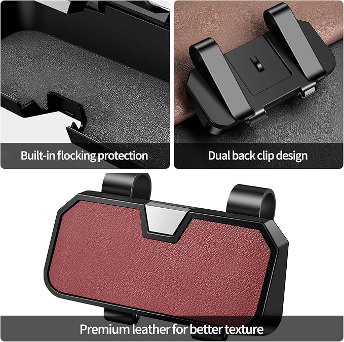 Sunglasses Holder for Car Visor Leather Eyeglasses Organizer Case for BMW X3 X5 X7 X1 3 4 2 5 Series Accessories