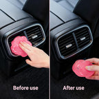 2 Pack Car Cleaning Gel Reusable Auto Slime Cleaner,Rose Scent Dust Cleaning Gel Keyboard Slime for Car Interior Air Vent Cleaner, Auto Detailing kit Tools Accessories,Gifts for Men Women