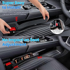 Half-Sized Seat Gap Filler Compatible with Chevy Tahoe Suburban| Zero Obstruction to Lower Center Console Storage | Anti-Drop Organizer | Window Breaker Interior Accessories