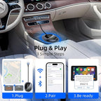 Wireless Carplay Adapter for iPhone Apple, 2026 Mini CarPlay Dongle, Plug & Play, No Delay, Convert Wired to Wireless Bluetooth Apple Carplay, with USB&USB-C, for iOS 10+ and 2016+ Cars,Silver