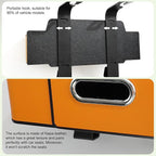 Back Seat Car Organizer, 4+2 in 1 Multifunctional Car Backseat Storage Box with 5 Cup Holders Tissue Box Hook, Car Interior Storage for Travel Phones Snacks Drinks(Orange)