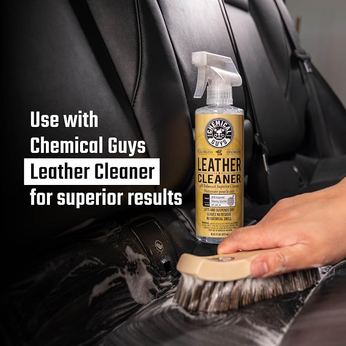 Long Bristle Horse Hair Leather Cleaning Brush - Leather Brush to Gently Clean Car Interiors,Furniture,Sneakers,Boots,and More - Safe for Natural,Synthetic,Faux,and Pleather,(Pack of 12)