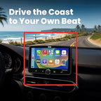 BVCP9700A-FL Single DIN Car Stereo Wireless Apple CarPlay, Android Auto, 7 Inch Touchscreen, Bluetooth, AM/FM Radio Receiver