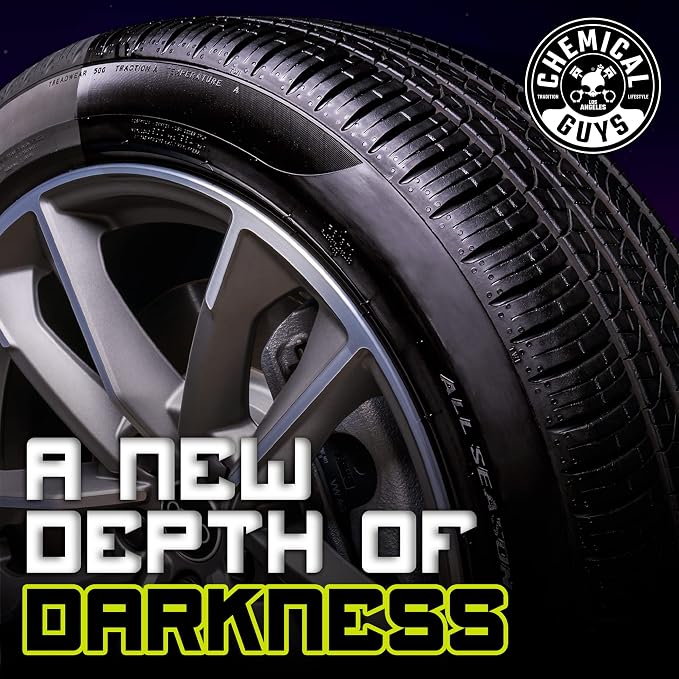 Galactic Black Wet Look Tire Shine Dressing – High Gloss Tire Spray for Trim & Rubber – Restores Deep Black Shine and Protection for Cars, Trucks, Motorcycles and RVs, 16 oz