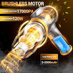 Portable Car Vacuum Cordless Mini Handheld Vacuums Cleaner Rechargeable with LCD Display and Multi-Nozzles, High Power Hand held Cleaners for Car, Home, Office, Sofa, Pet Hair,Keyboard