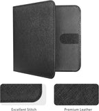 CoBak Car Registration and Insurance Holder - Small and Lightweight Vehicle Glove Box Car Organizer, Auto Truck Comparment Accessories Case for Essential Document, Driver License (Black Cross Texture)