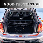 Rear Bumper Protector Sticker Compatible with Compatible with Mini Cooper F56 F55 R55 Anti-Collision Strip Trunk Threshold Decal Car Trunk Door Edge Vinyl Sticker Decoration for Car (Red Flag)