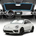 for VW Beetle Sun Shade Windshield Cover - Custom Fit Beetle Accessories 2012-2019 Sunshade Foldable UV Protection & Heat Shield Sun Visor Accessories