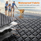 Dog Car Seat Cover for Pets 100% Waterproof Seat Cover Hammock 600D Heavy Duty Scratch Proof Nonslip Durable Soft Back Seat Covers for Cars Trucks and SUVs