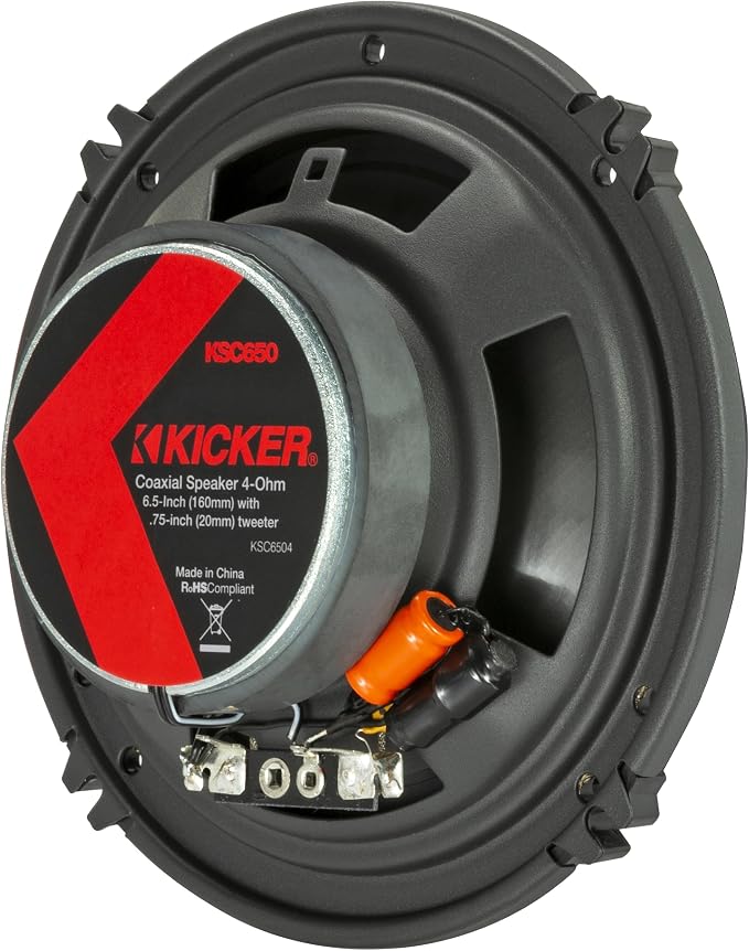 51KSC6504 KS-Series 6.5" Coaxial Speakers with.75" tweeters, 4-Ohm, Pair