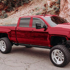 Voron Glass Tape-on Extra Durable Rain Guards for Trucks Chevrolet (Chevy) Silverado/GMC Sierra 2014-2018 Crew Cab, Window Deflectors, Vent Window Visors, 4 Pieces - 120007