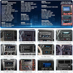 Car Radio for Chevy Silverado 1500/2500/3500 2003 2004 2005 2006, Tahoe 2003-2006, GMC Sierra 1500/2500/3500 2003-2006, Yukon 2004-2006, 7" Touch Screen Stereo, Wireless CarPlay WiFi GPS FM