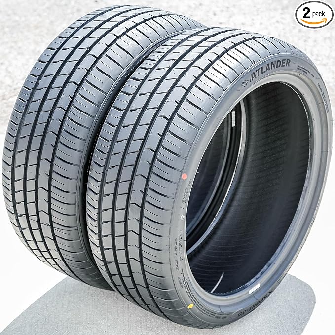 Set of 2 (TWO) Atlander Xsport-86 Summer Passenger Car High Performance Radial Tires-245/40R19 245/40/19 245/40-19 98W Load Range XL 4-Ply BSW Black Side Wall UTQG 420AA
