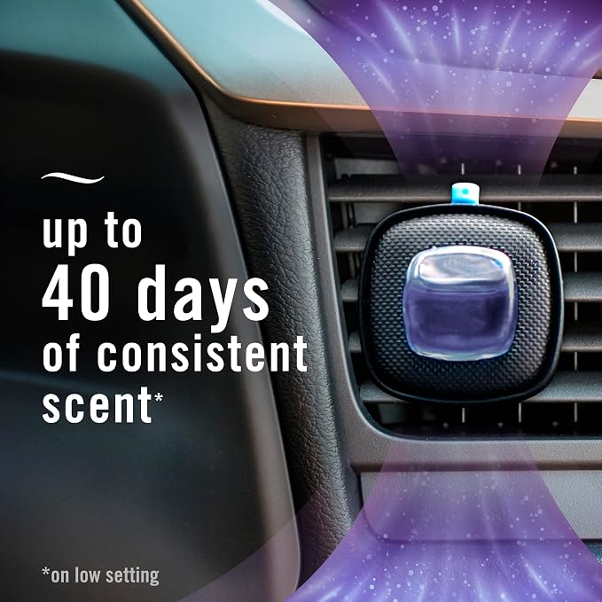 AUTO Air Freshener, Odor-Fighting Automotive Vent Clip, Lush Scent, 8 Count
