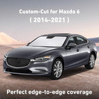 Windshield Sunshade Compatible for Mazda 6 2014-2019 2020 2021, Sun Visor for Front Windshield & Window Sun Shade Cover, UV Heat Blocker & Protector, Car Accessories