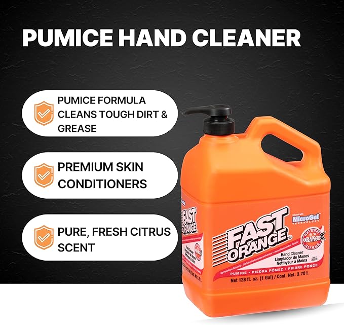 Permatex 25219 Pumice Lotion Hand Cleaner with Pump, 1 Gallon (Pack of 2)