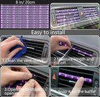 27 PCs Purple Violet Bling Car Accessories Set for Women, Steering Wheel Covers Universal Fit 15 Inch, Bling License Plate Frame, Bling Phone Holder, Bling Car Coasters