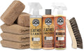 Leather Cleaner and Conditioner Detailing Kit - Leather Care Kit For Natural, Synthetic, Faux, Pleather, and More for Car Interiors, Apparel, Furniture, Boots & Accessories - 9 Items