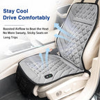 2026 Upgraded Ventilated Seat Cushion, 12V-24V Cooling Car Seat Cover for Front Seat, Cooled Seat Pad for Office Chair Sofa Car SUV Truck Universal Fit,Silver Gray