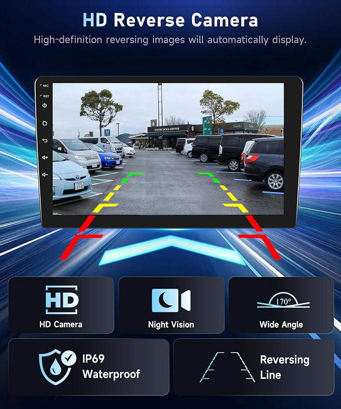 Qualcomm 8Core 4+64G Car Stereo for Chevrolet Chevy Camaro 2008-2015 Wireless CarPlay/Android Auto Android Radio 9" IPS Touch Screen,BT5.1,DSP Hi-Res,5G WiFi,GPS,SWC,Backup Camera