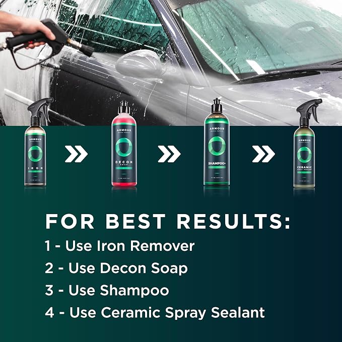 Decon Soap - High-pH Decontamination Shampoo - Alkaline Degreasing Agents and Biodegradable Ingredients - 16 oz