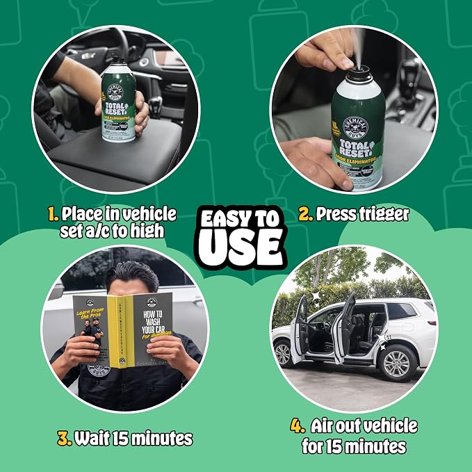 Odor Eliminating Fogger 3 Pack – New Car Smell, 3 Oz Each – Set-and-Forget System to Remove Smoke, Pet, Gym, and Food Odors in Cars, Trucks, SUVs