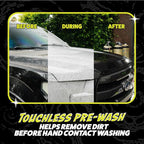 Hands Off Pre-Wash Foam Cannon Soap, High Suds, 64 oz | Touchless snow foam pre-soak that clings and helps loosen grime and buildup before contact washing; works with foam blasters