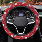 Car Steering Wheel Covers 14-15" inch for Most Car Sedans SUVs | Santa Claus American 250th Print, Women Men Car Interior Accessories Universal Fit Auto, Suvs, Truck