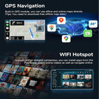 7 inch Touchscreen Car Stereo Fit for Ford Explorer 2006-2010, Android 13 Double Din Car Radio with Carplay & Android Auto in-Dash Navigation BT Mirror Link WiFi Backup Camera 2+64G