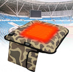 Portable Heated Seat Cushion,Heated Stadium Seats for Bleachers(Camo Green) | Waterproof Heated Seat Pad Great for Outdoor Sports,Camping,Fishing(No Power Bank)