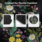 Wildflower Car Steering Wheel Cover Flowers Wildflower Steering Wheel Cover for Women Cute Anti-Slip Universal Breathable 14-15-in 2 Car Cup Coasters for Women