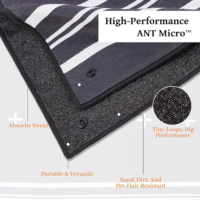 Car Seat Cover Towel for Front Seats Non-Slip with Headrest Pocket & Strap | Universal Fit for Cars Truck SUV|Car Seat Hoodie & Phocho Perfect After Gym Workout, Beach,Yoga and Running|Anti-dog Scratch